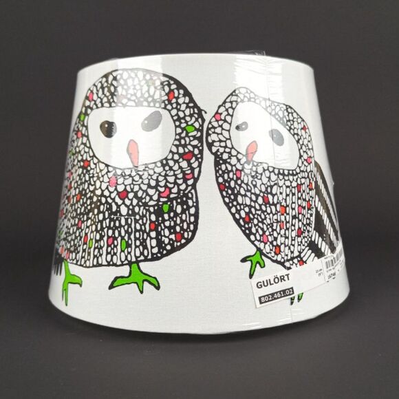 IKEA Gulort Owls Owl Lampshade Retired Discontinued New Sealed 23 cm 9 In - Picture 1 of 10